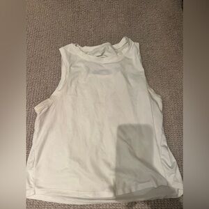 White workout tank